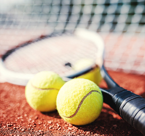 The tennis court is located outside the Montolieu campsite, close to the Canal du Midi.