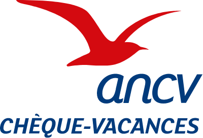 Logo ancv chèque vacances oiseau rouge