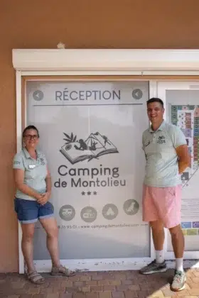 Pauline et Grégoire Werth, gérants du camping label qualité de Montolieu dans l’Aude