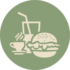 Logo du snack-bar du camping de Montolieu, camping familial à proximité de la Cité de Carcassonne.